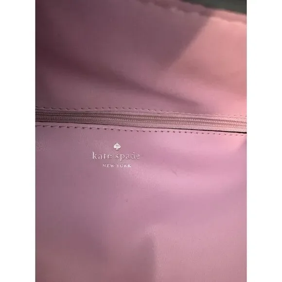 Kate Spade Kaci Navy/Purple Floral Ditsy Medium Tote Purse SOLD OUT! - Picture 8 of 9